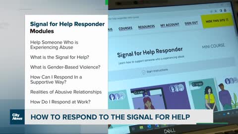 How to respond to this silent signal for help