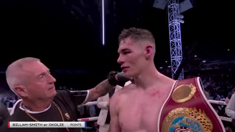 Emotional Chris Billam-Smith reacts to BEATING Okolie to win a world title 🏆🥺