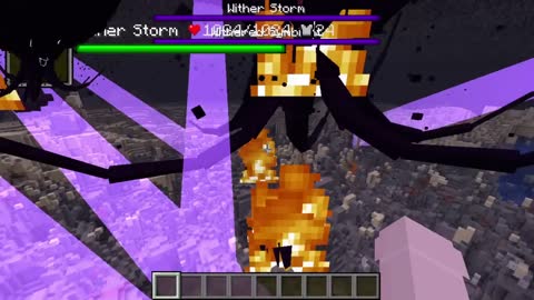 all Herobrine creepypasta mobs vs Wither Storm 7 STAGE in minecraft8