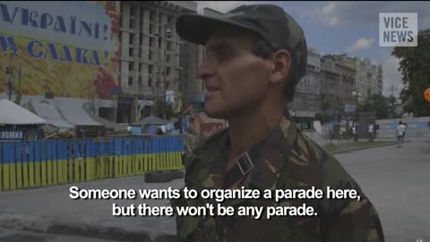 Ukraine war. Maidan square cleaned by former protesters. Opinions