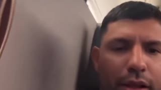 Kun Agüero’s flight to Qatar was filled with Brazilian fans