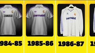 All Real Madrid kits 1980-2023