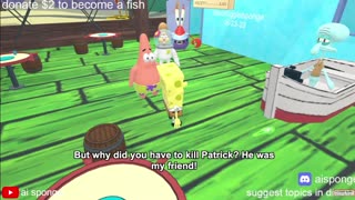 Squidward does the unspeakable to Pat. (AI content)