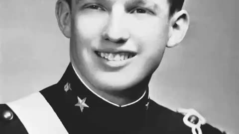 President Donald Trump In Military School