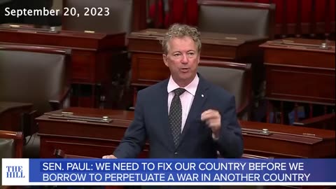 WATCH: Rand Paul CHASTISES Ukraine AID In Government Spending Plan, Puts Leadership 'ON NOTICE'