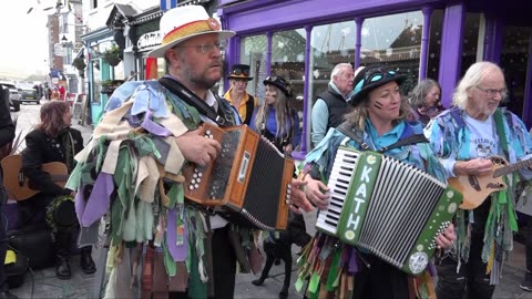 Morris Dancers and Music Ocean ity Plymouth Barbican 14th December 2019