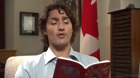Justin Trudeau reads How The Prime Minister Stole Freedom in this deep fake video posted to YouTube.
