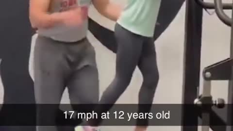 She’s only 12 years old and already running 17 mph 😳👏