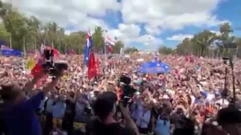 Canberra, Australia. This is absolutely epic. This is a revolution against medical dictatorship