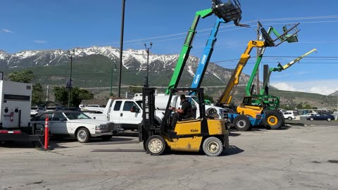 Warehouse Forklift 8,000 LB Yale Propane / LPG Side Shift Fork Lift