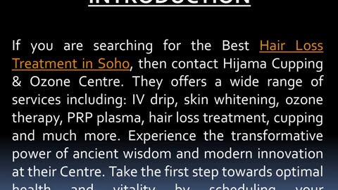 Best Hair Loss Treatment in Soho