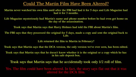 The Martin Film And The Pain Of The JFK Assassination