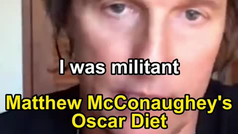 Mathew McConaughey's diet