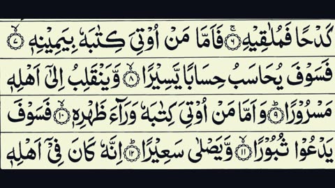 84-Surah Al Inshiqaq (THE SUNDERING) With Arabic Text (HD) سورة الإنشقاق | Surat Al-Inshiqaq | Quran