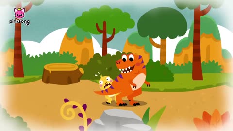 SCARED BABY T-REX ! DINOSAUR CARTOON ! DINOSAUR MUSICAL ! PINKFONG ! LITTLE DINO SCHOOL !!!!