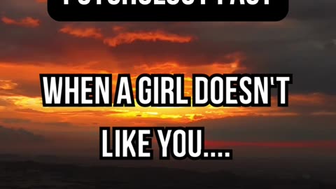 When A Girl Doesn"t Like You.. #psychologyFacts #Deepfacts #subsrcibe