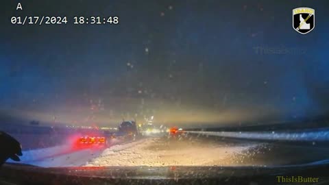 Dash cam released when Idaho Trooper narrowly avoids being hit by semi