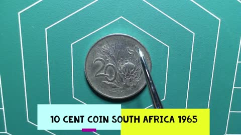 🕵️1965 SOUTH AFRICA 10 CENTS