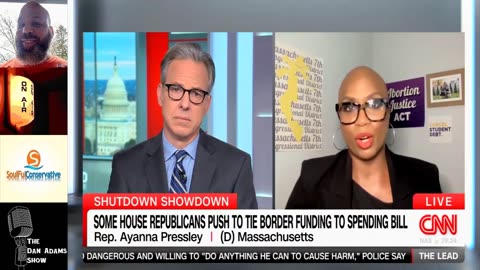 The border is what Ayanna Pressley???