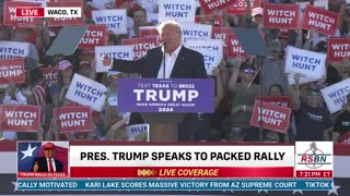 FULL SPEECH: President Donald J. Trump Speech at First 2024 Campaign Rally in WACO, TX- 3/25/23