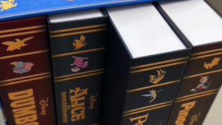 Disney Parks Bookshelf Books Puzzle Set of 4 2 Sided Puzzles Pinocchio Alice Peter Pan Dumbo #shorts