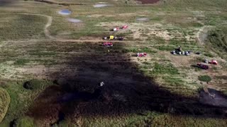 Drone footage shows oil leak on Druzhba pipeline