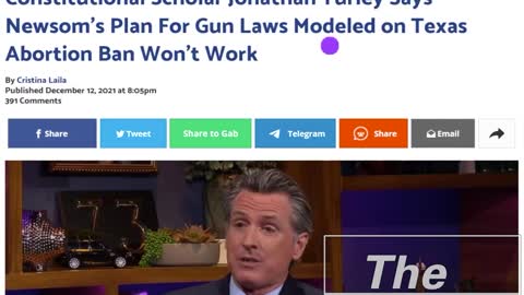 Stupid Newsom Thinks He Can Use The Constitution To Do A Gun Grab