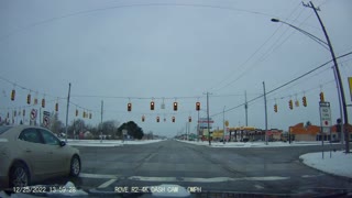 Drive From Ford/Telegraph, Dbn; To Walgreens, Telegraph/Joy, Redford, MI, 12/25/22