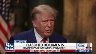 Trump on documents: "Everything was declassified, because I had the right to declassify."