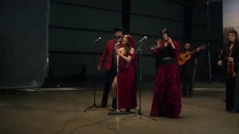 Becky G - POR EL CONTRARIO with Leonardo Aguilar & Ángela Aguilar (Performance Video)