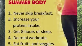 Healthy tips