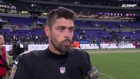 Justin Tucker legendary interview after UNREAL performance