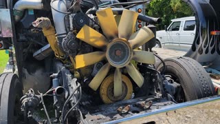 REMOVING THE RADIATOR from the FREIGHTLINER