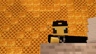 Working as bee in Minecraft