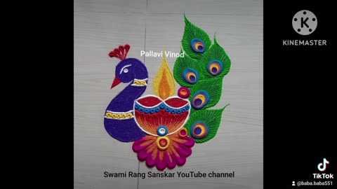 Diwali with rangoli #videoshort#