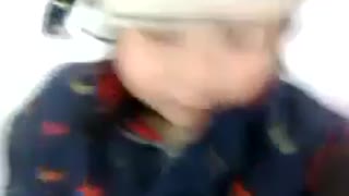 Kid iceskating