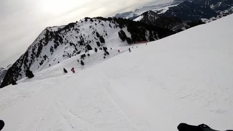 La Longia (Seceda-Ortisei), Val Gardena, Italian Dolomites - 9min of non-stop skiing