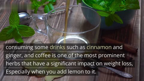 Coffee experiments with lemon to lose weight