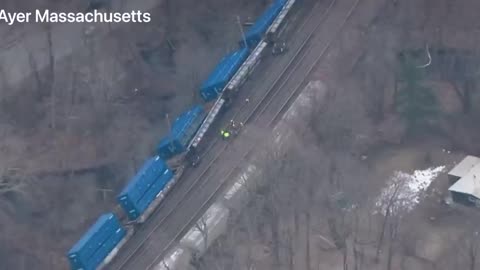 Breaking! A Norfolk Southern Freight Train Has Derailed, Ayer, Massachusetts!!