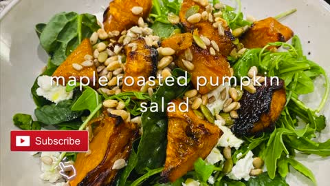 DAY 16 _ Maple Roasted Pumpkin Salad