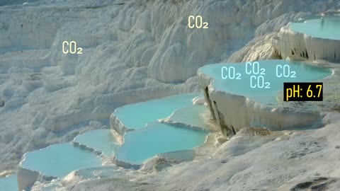 The Geologic Oddity in Turkey; Pamukkale Hot Springs