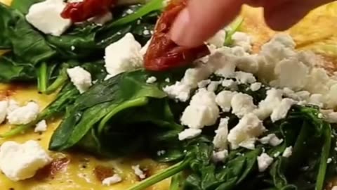 Keto Spinach, Herb & Feta Wrap Recipe #ketorecipe