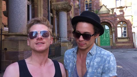 Exeter Devon Gay LGBTQIA+ Pride 2015 Danny and Craig