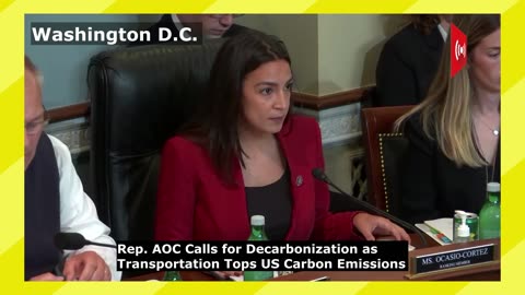 AOC Calls for Decarbonization as Transportation Tops US Carbon Emissions | Capitol Hill | Washington