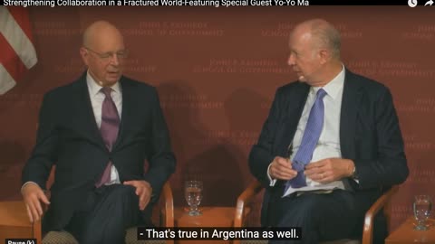 Klaus Schwab (WEF) and David Gergen (Bohemian Grove) discuss "penetrating" global cabinet positions
