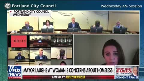 Portland Mayor Laughs At Woman Concerned About Safety Around Homeless Camps - Feces, Drug Use & More