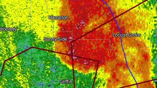 Tornado on radar