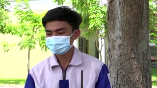 Cambodian students test prototype manned drone