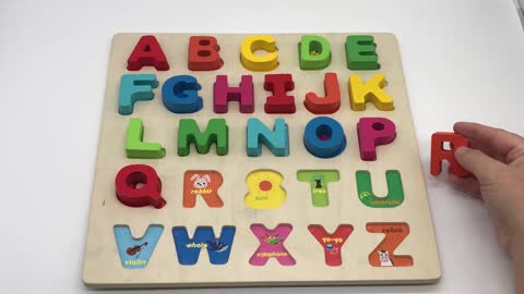 Alphabet puzzle for kids