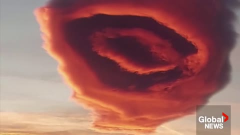 UFO-like cloud forms in Turkey